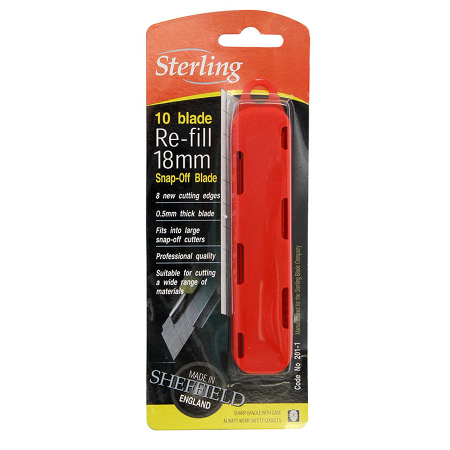 Sterling 18mm Snap Off Blade Card