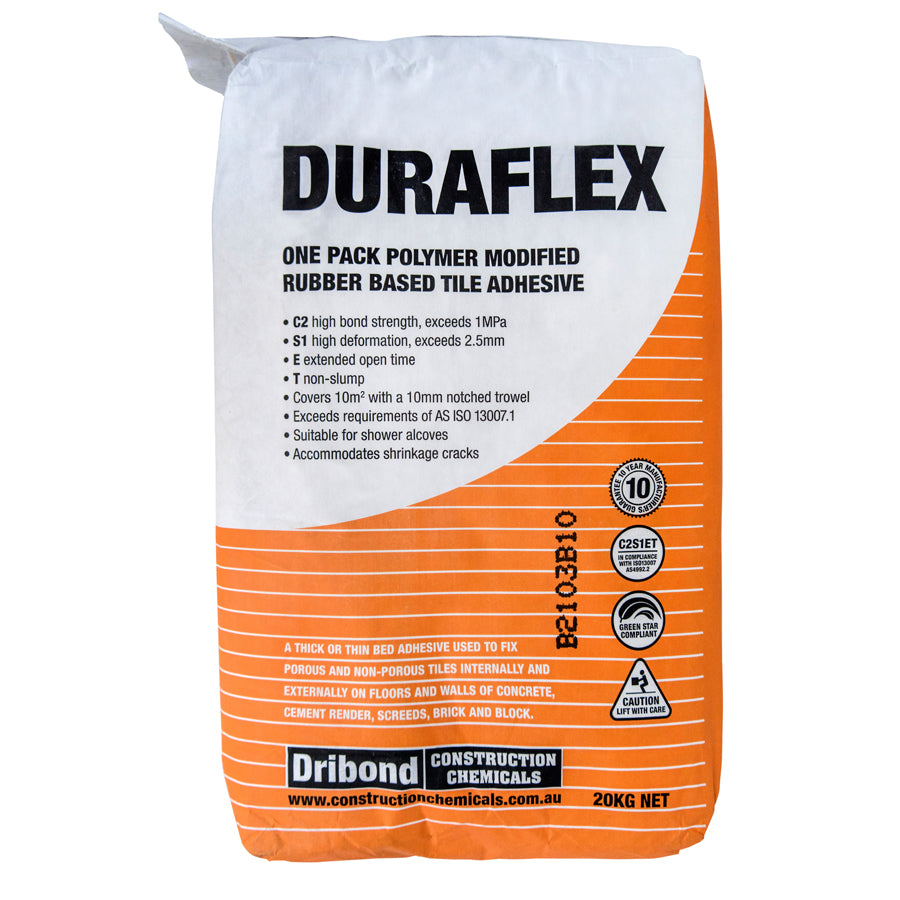 Duraflex Polymer Modified Rubber Based Tile Adhesive 20kg