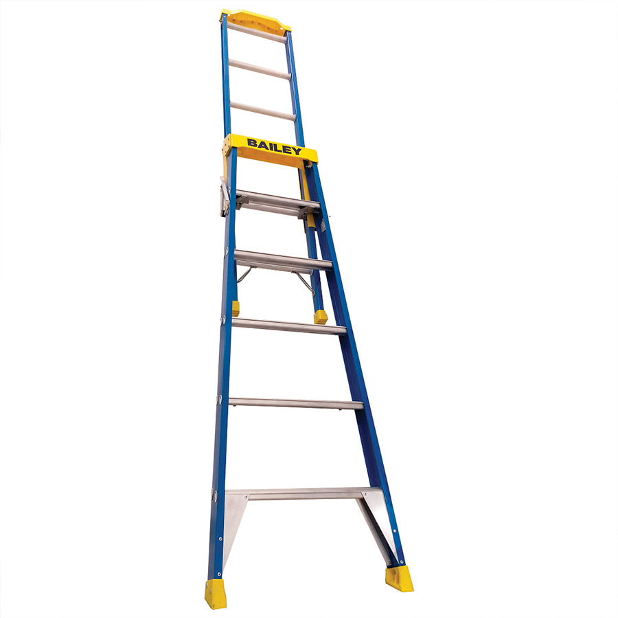 Bailey Pro Punchlock Step Extension Ladder Fibreglass