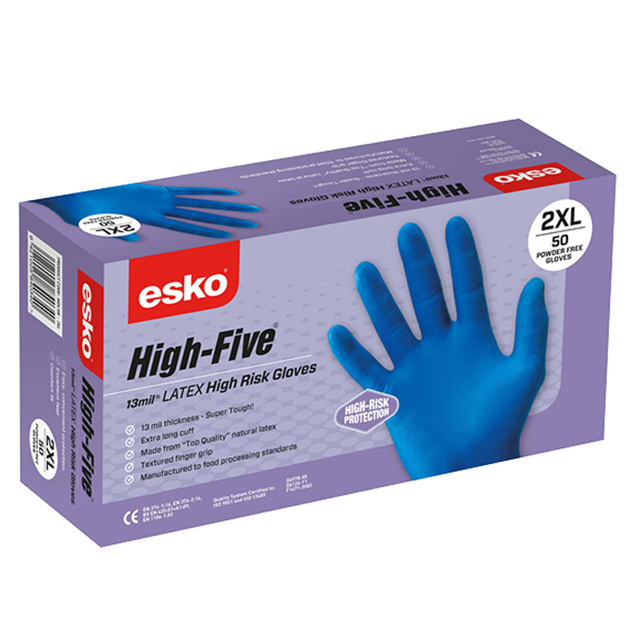 Esko High Five High Risk Latex Gloves