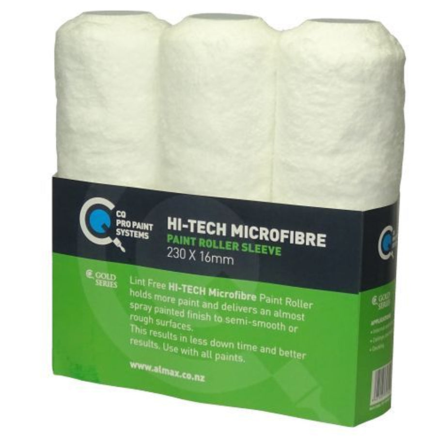 Hi-tech MicroFibre Paint Roller Sleeves - 3 Pack