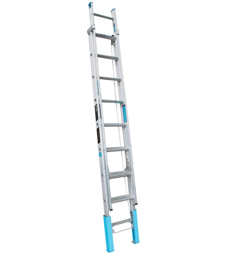 Easy Access Aluminium Extension Ladder with Leveller