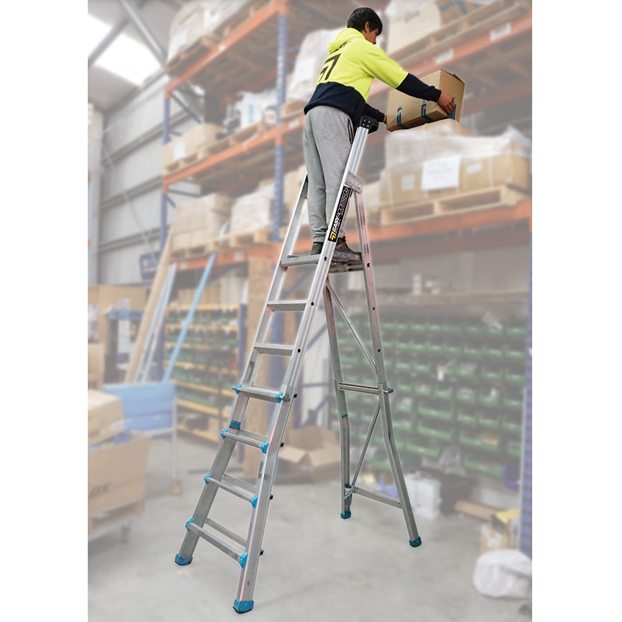 Easy Access Adjustastep Telescopic Platform Ladder